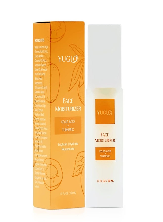 YuGlo Kojic Acid Face Moisturizer | Infused with Turmeric, Coconut Oil & Shea Butter | Hydrating & Rejuvenating Face Cream For All Skin Types | Day & Night - Image 1